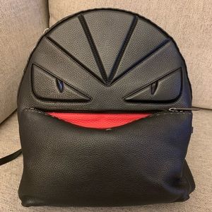 Fendi Leather Backpack Large Size
